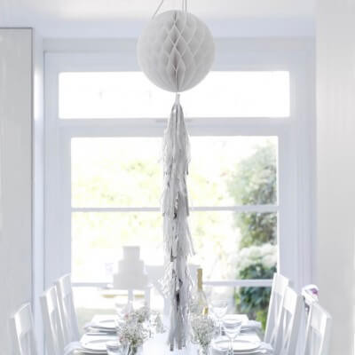Lampion grau Tassel