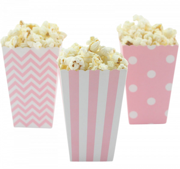 Popcorn Tüten rosa