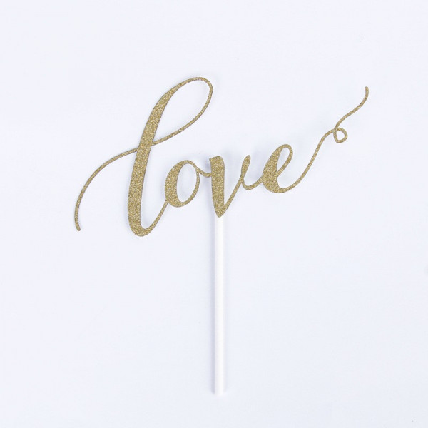 Tortenfiguren | Cake Topper Hochzeit gold