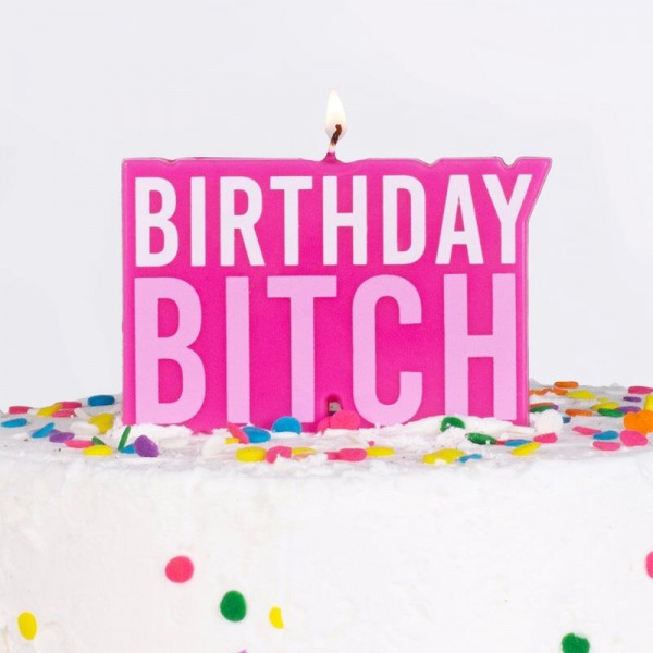 Geburtstags Kerze Birthday Bitch