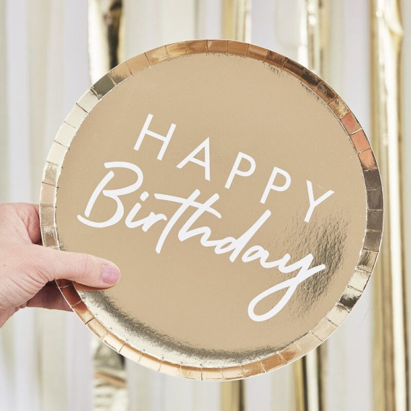 Pappgeschirr Birthday