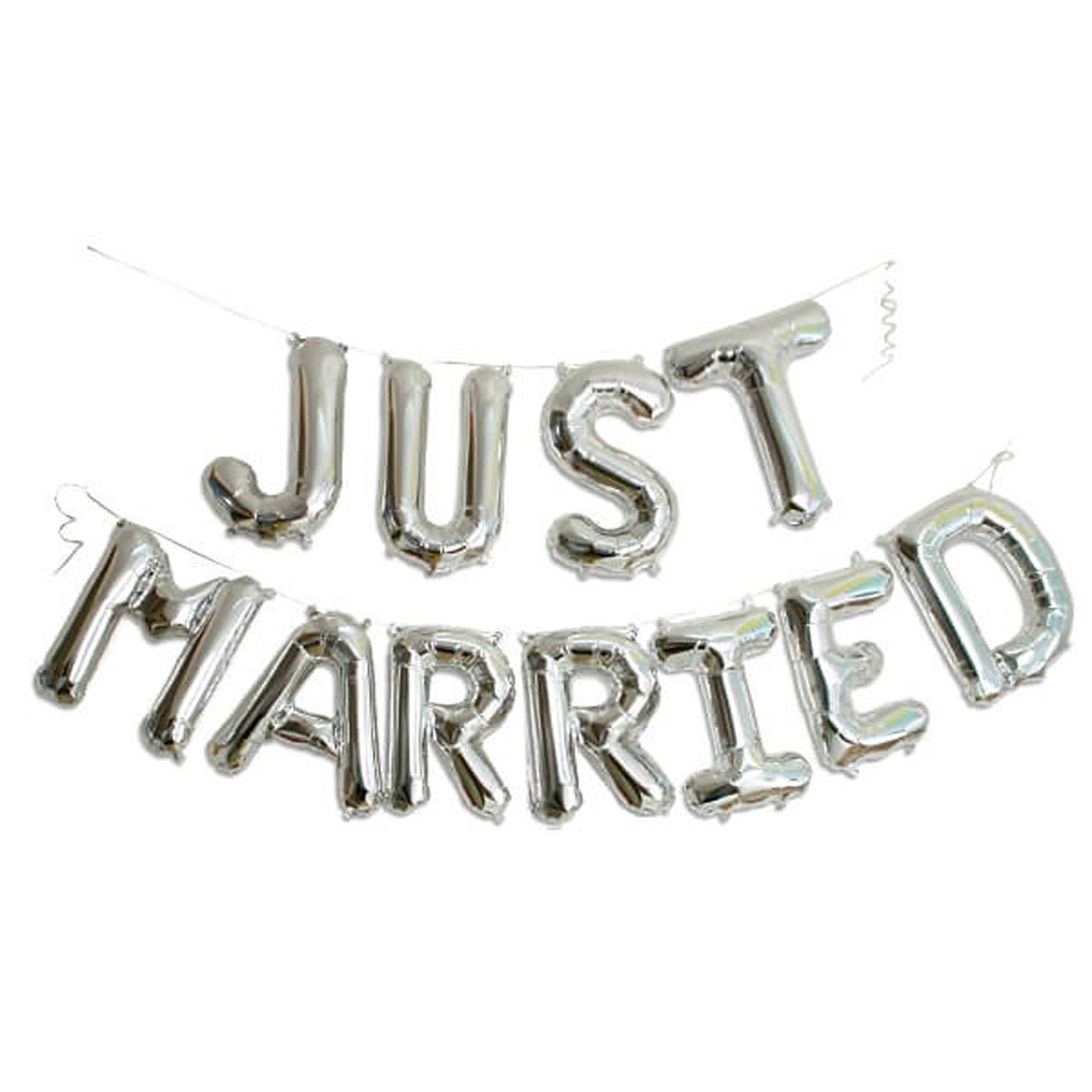Girlande - Just Married - 150cm Länge - Hochzeitsdeko 