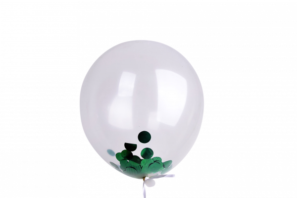 Green Konfetti Ballon 10er Set
