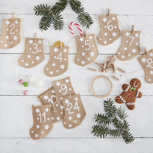 DIY Weihnachtskalender Socken