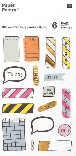 Einhorn Agenda Sticker